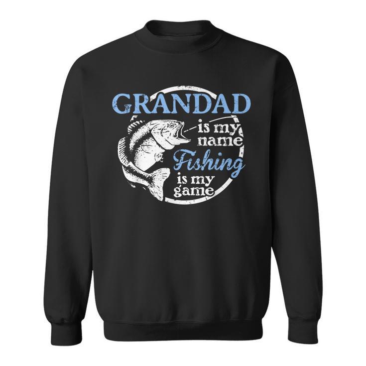 Fishing Grandad Fathers Day For Dad Fisherman Sweatshirt