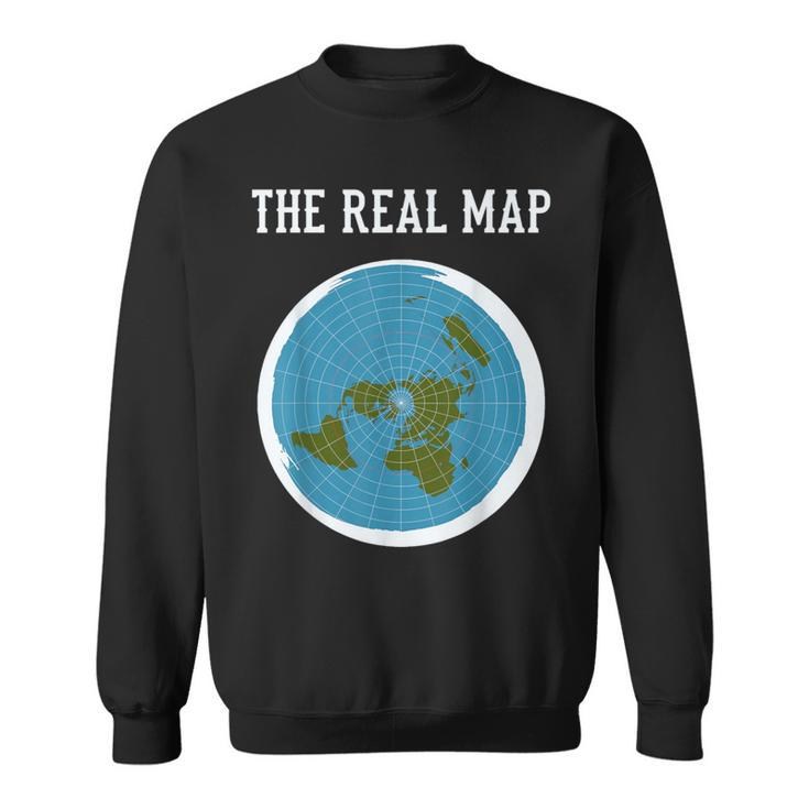 Flat Earther Flat Earth Map Sweatshirt