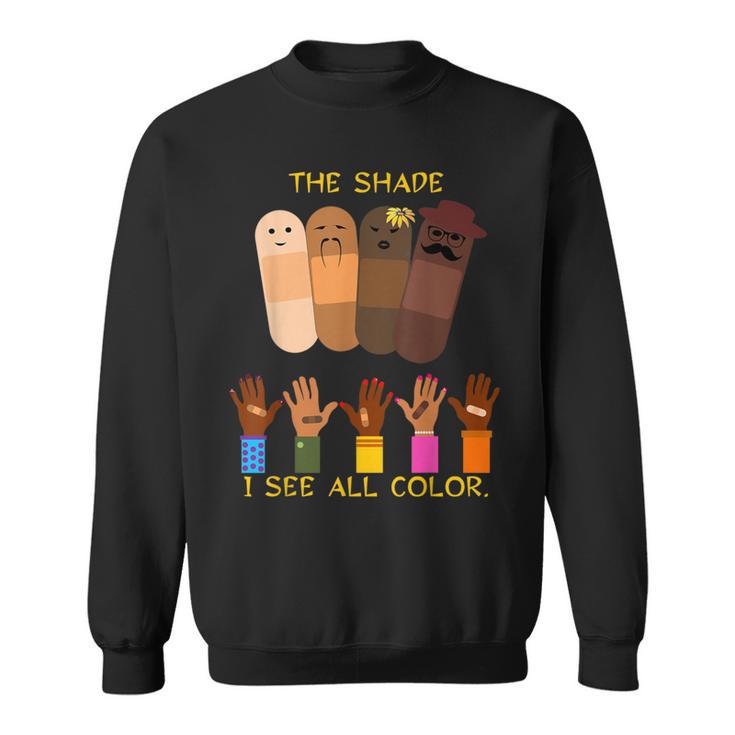 Flesh Colored Stick On Adhesive Strips Diversity Cartoons Sweatshirt