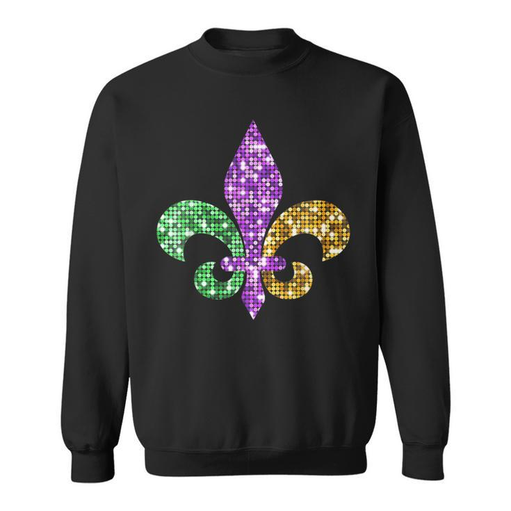Fleur De Lis Mardi Gras Symbol Louisiana Carnival New Orlean Sweatshirt