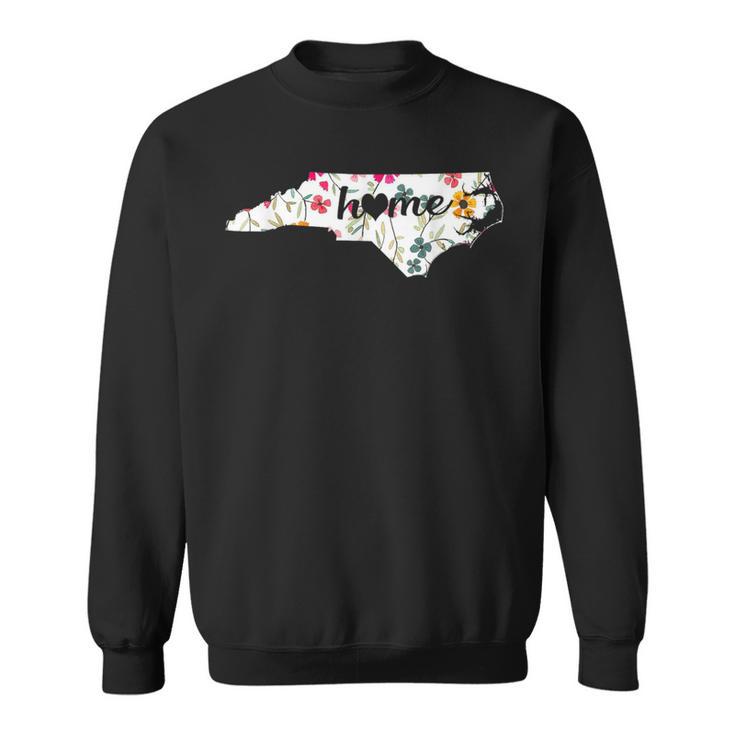 Floral North Carolina Home Sweatshirt