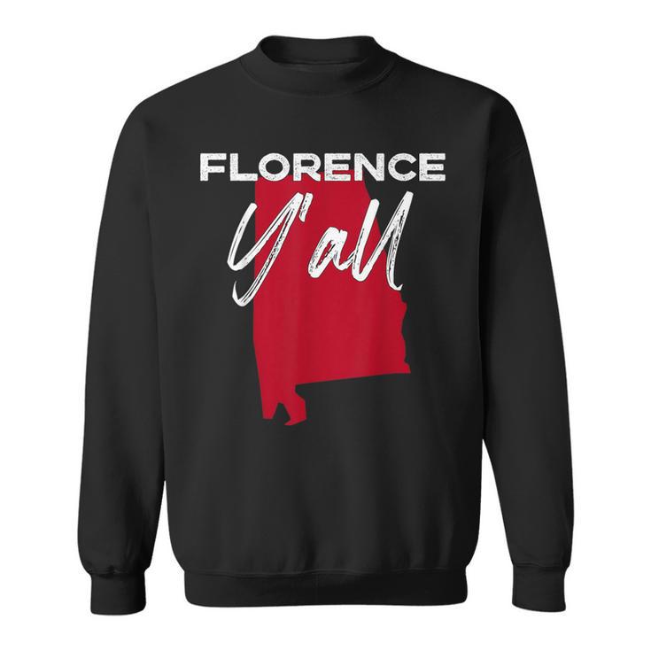 Florence Alabama Y'all Al Pride State Map Cute Sweatshirt