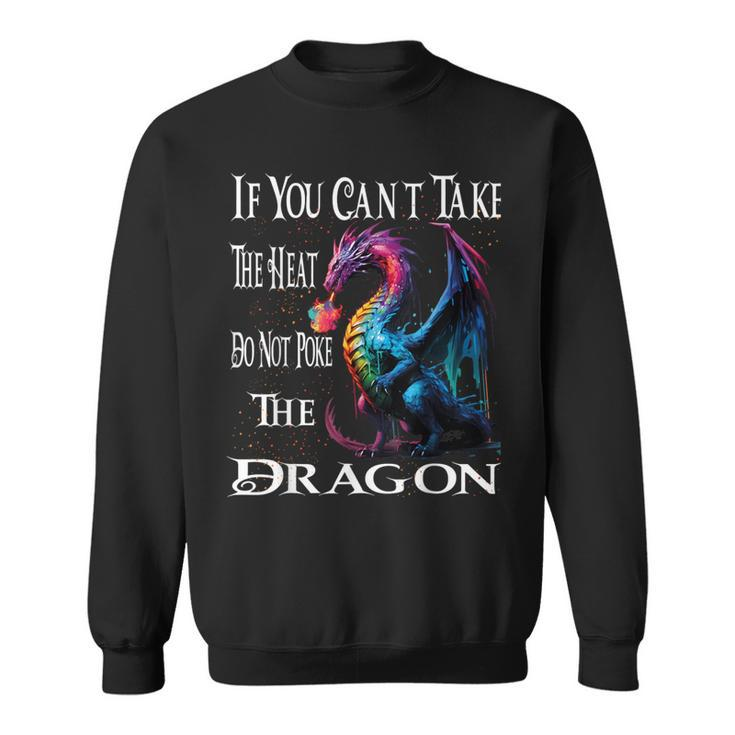 Flying Mythical Creature Cool Dragon Flame-Spewing Dragon Sweatshirt
