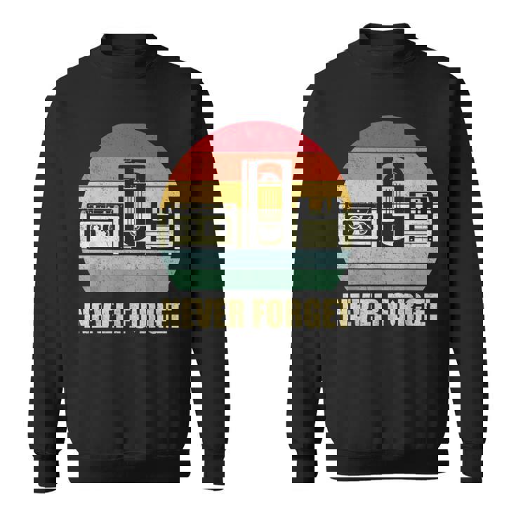 Never Forget Audio Cassette 70S 80S 90S  Camisa de entrenamiento
