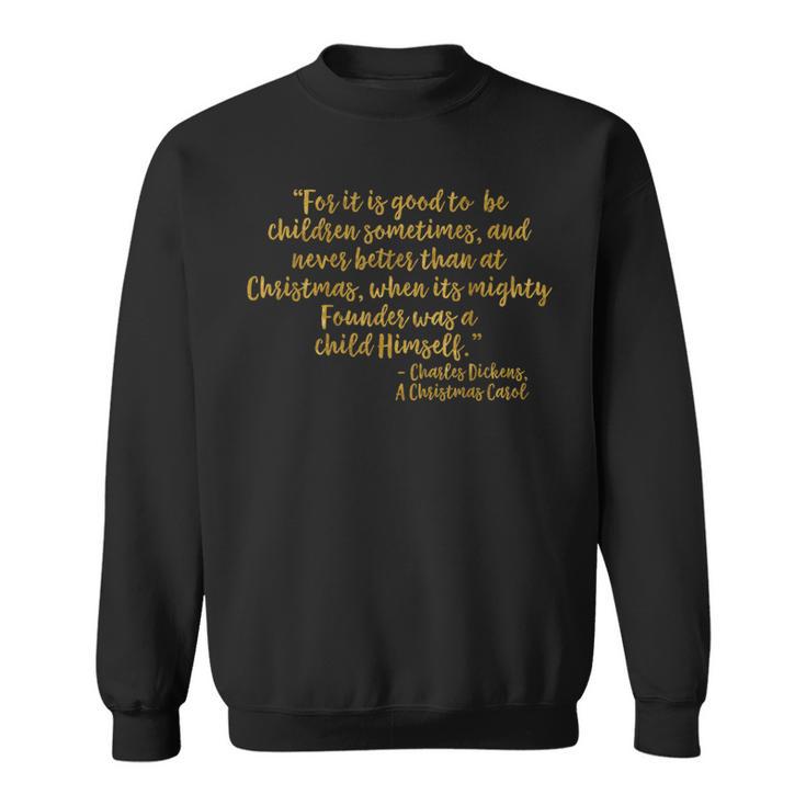 Founder Lord Jesus Christ Faux Gold Christmas Carol T Sweatshirt