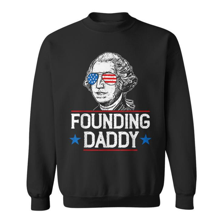 Founding Daddy George-Washington 4Th Of July Sweatshirt
