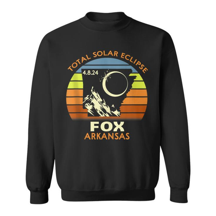 Fox Arkansas Total Solar Eclipse 2024 Sweatshirt