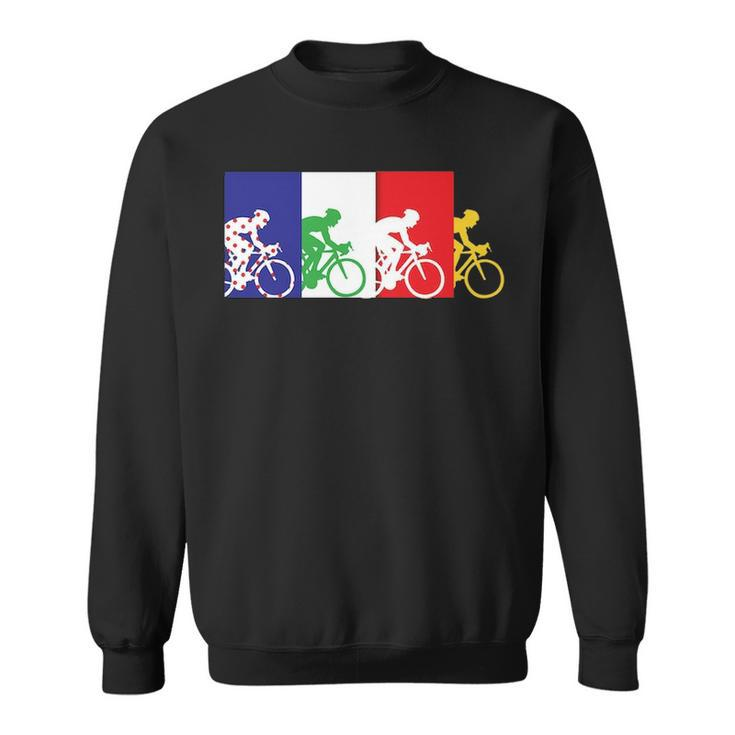 France Bicycle Or French Road Racing In Tour France Sweatshirt