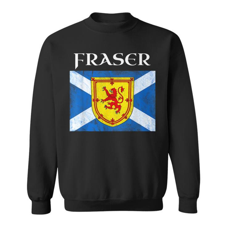 Fraser Clan Scottish Name Scotland Flag Sweatshirt