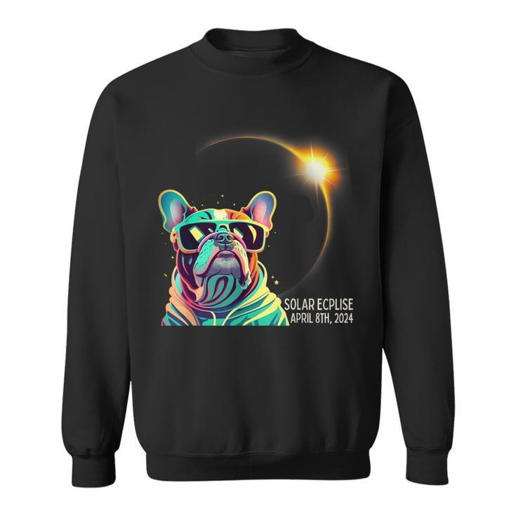 French Bulldog America 2024 Solar Eclipse Accessories Sweatshirt