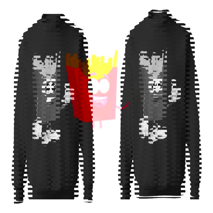 French Fries Ketchup Fast Food Lover Fancy Dress Costume Sweatshirt