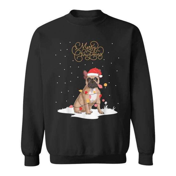 Frenchie Santa Xmas Merry Christmas French Bulldog Sweatshirt