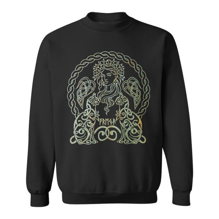 Freya Goddess Freyja Viking Norse Mythology Celtic Vintage Sweatshirt