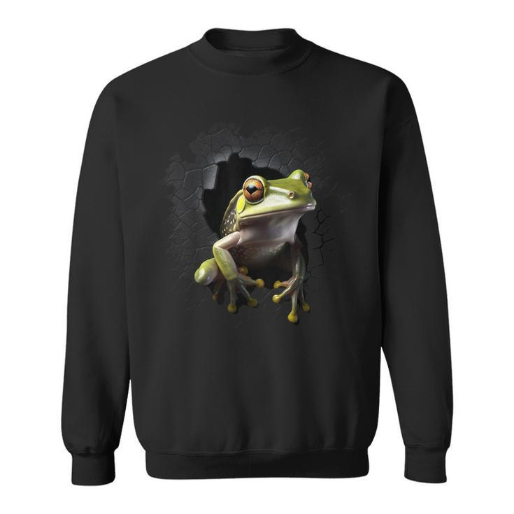 Frog Wall Animal Lovers Frog Sweatshirt