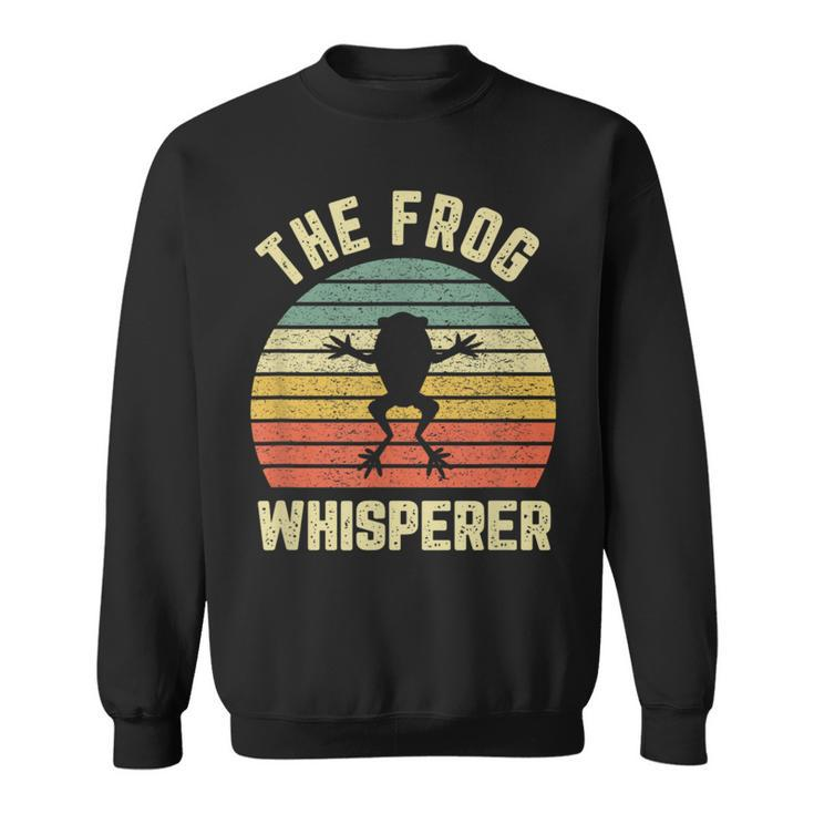 Frog Whisperer Retro Toad Ribbit Tree Frog Sweatshirt