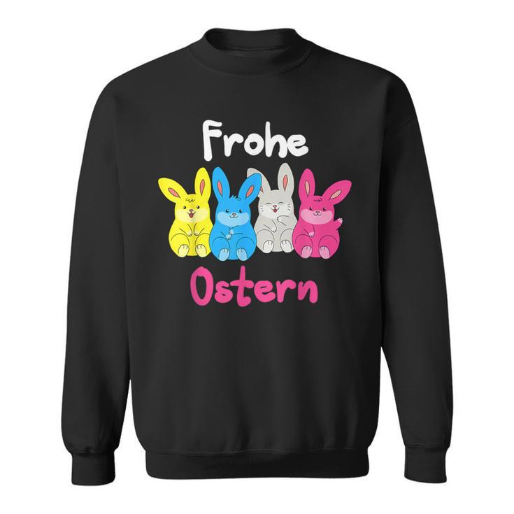 Frohe Ostern Easter Bunny Sweatshirt