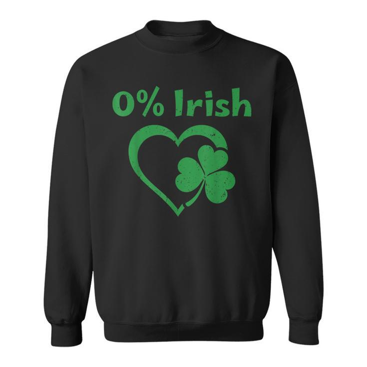 0 Irish For Saint Patrick's Day Heartfelt Sweatshirt