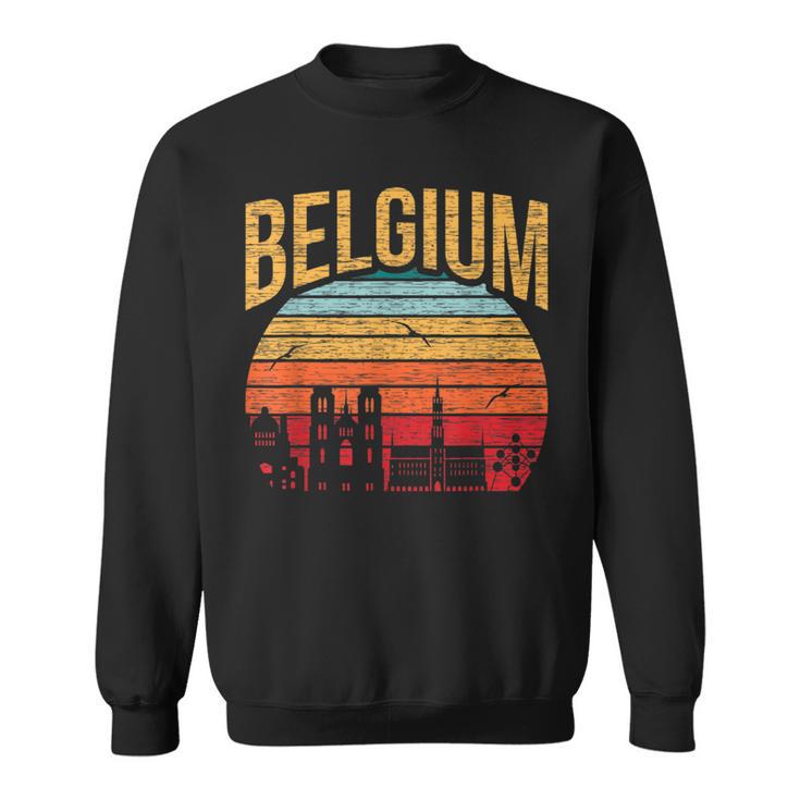 Belgium Flag Roots From Usa Belgium Sweatshirt