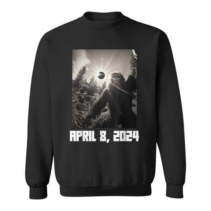 Bigfoot Sasquatch Total Solar Eclipse 2024 Sweatshirt