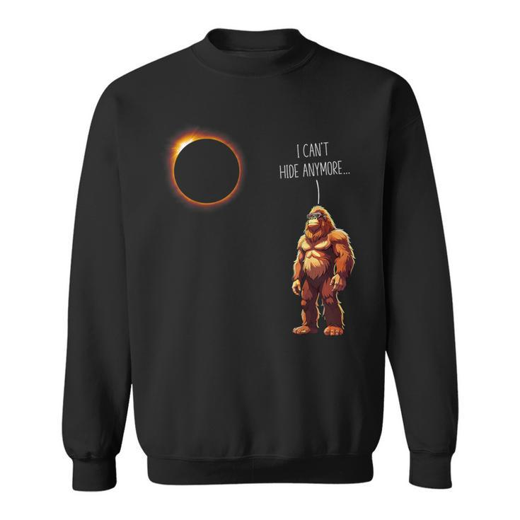 Bigfoot Solar Eclipse Quote April 8Th 2024 Boys Sweatshirt