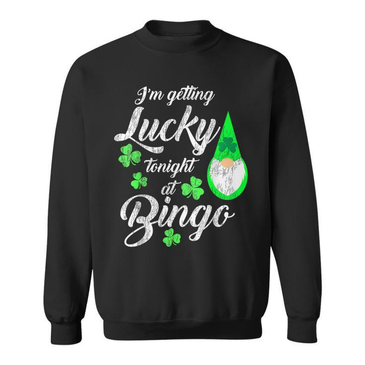 Bingo St Patrick's Day Gnome Getting Lucky At Bingo Sweatshirt