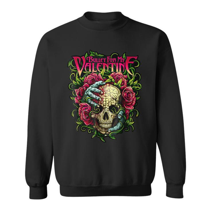 Bullet My Valentine Skull Roses And Red Blood Horror Sweatshirt