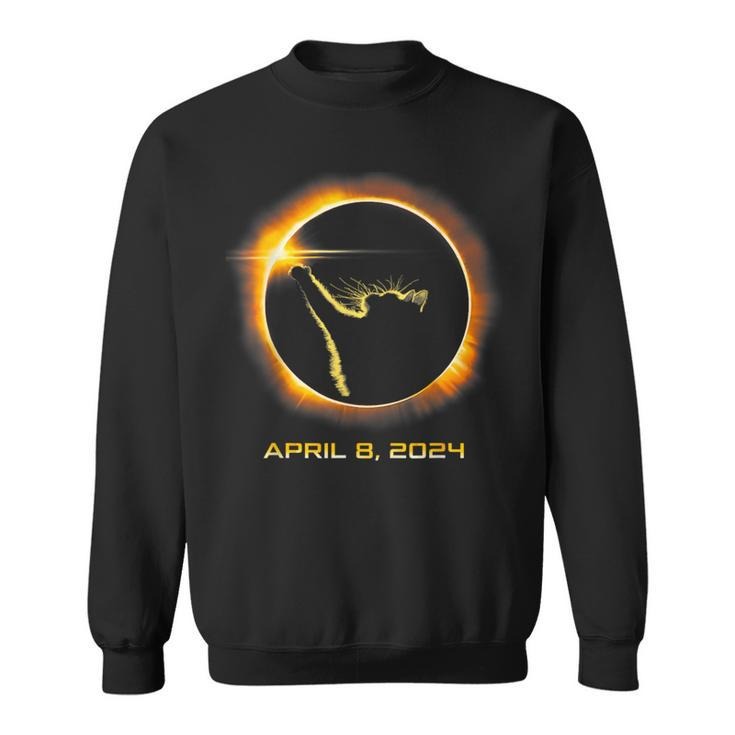 Cat Solar Eclipse 2024 Sweatshirt