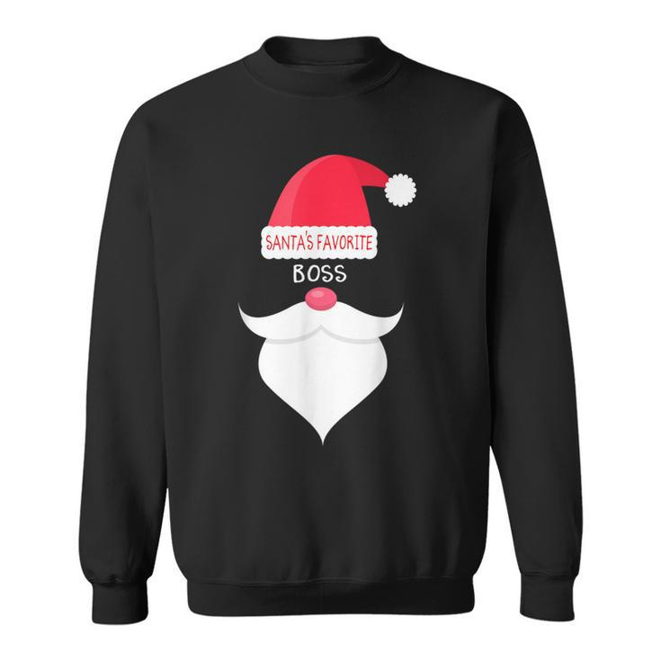 Christmas For Boss Santa's Favorite Sweatshirt
