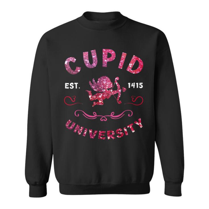 Cupid University Valentine's Day Happy Love V-Day Sweatshirt