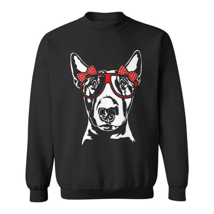 Cute Bull Terrier Girl Mom Dog Lover Sweatshirt