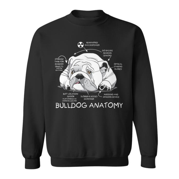 Cute English Bulldog Anatomy Dog Biology Sweatshirt