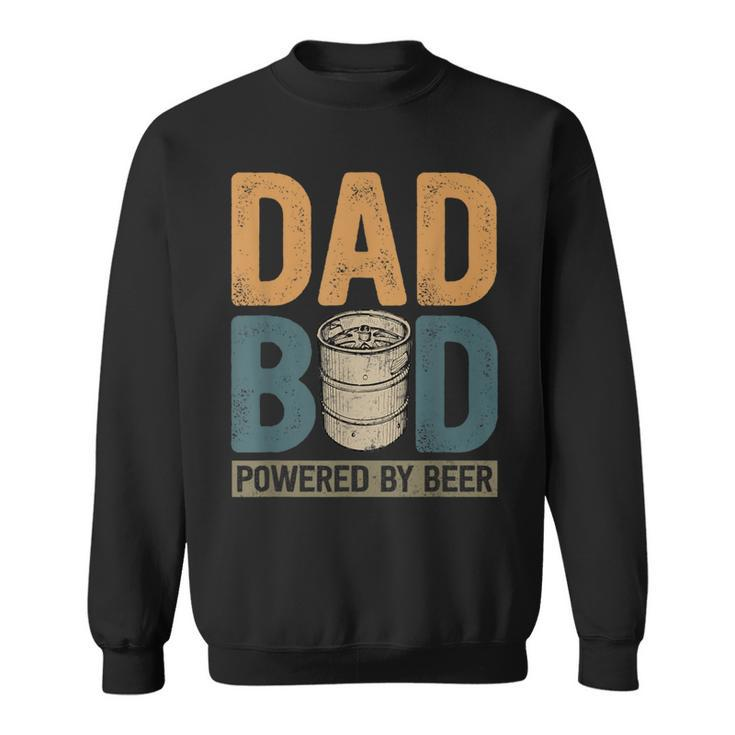 Fathers Day Dad Bod Jokes Powered By Beer Lover Sweatshirt