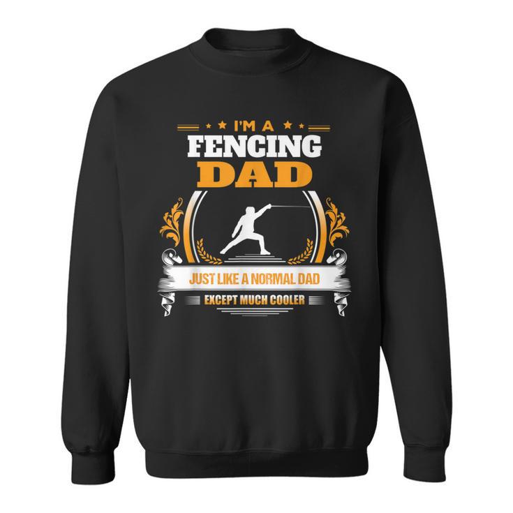 Fencing Dad Christmas For Dad Sweatshirt