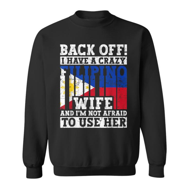 Filipino Husband Philippines Flag Roots Heritage Sweatshirt