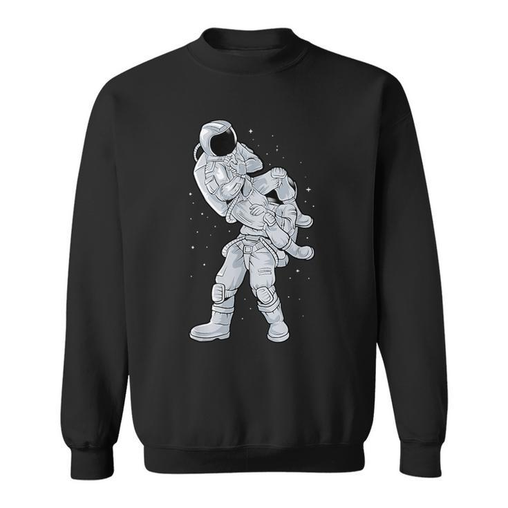 Galaxy Bjj Astronaut Flying Armbar Jiu-Jitsu Brazilian Sweatshirt