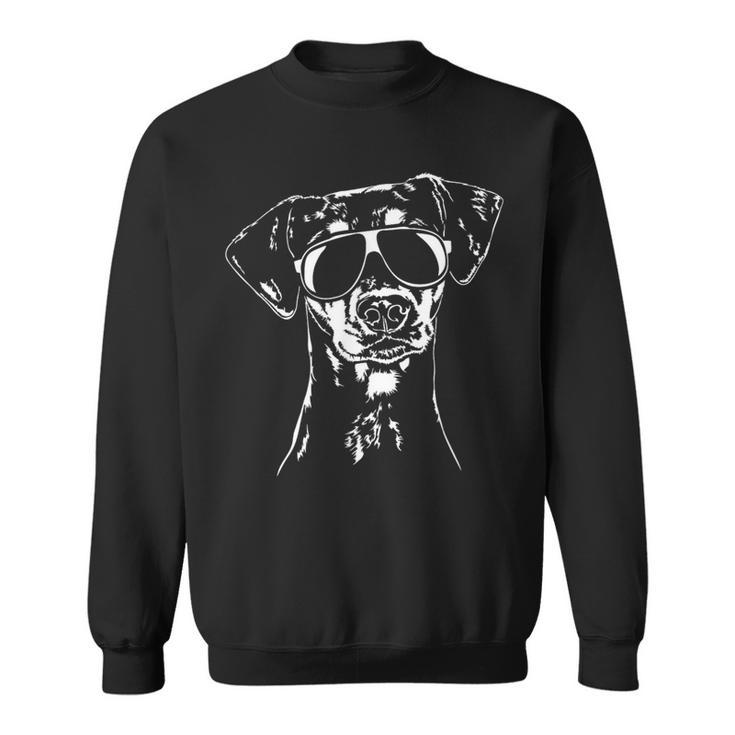 German Pinscher Cool Sunglasses Dog Sweatshirt