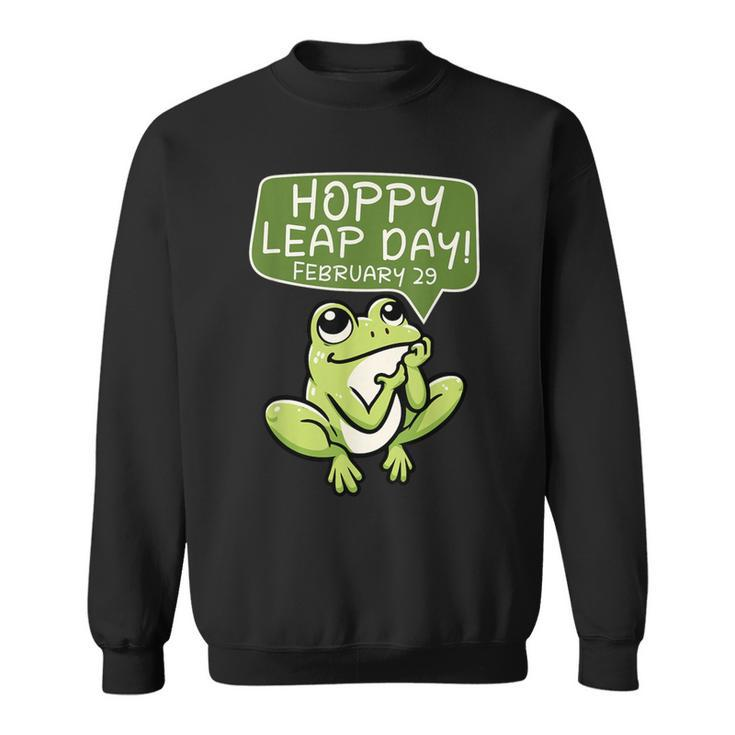 Hoppy Leap Day February 29 For Frog Lover Sweatshirt