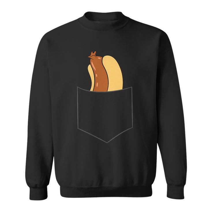 Hotdog In A Pocket Love Hotdog Pocket Hot Dog Sweatshirt