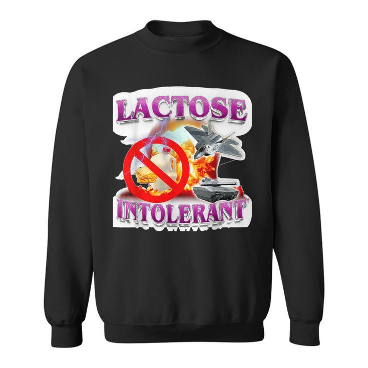 Lactose Humor Meme Tolerant Explosion Sweatshirt