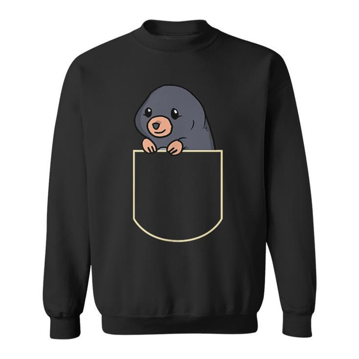 Mole In Chest Pocket Mole Pocket Sweatshirt