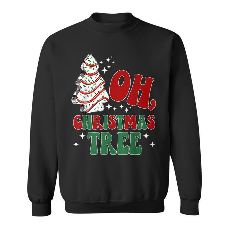 Oh Christmas Tree Cakes Debbie Christmas Retro Sweatshirt
