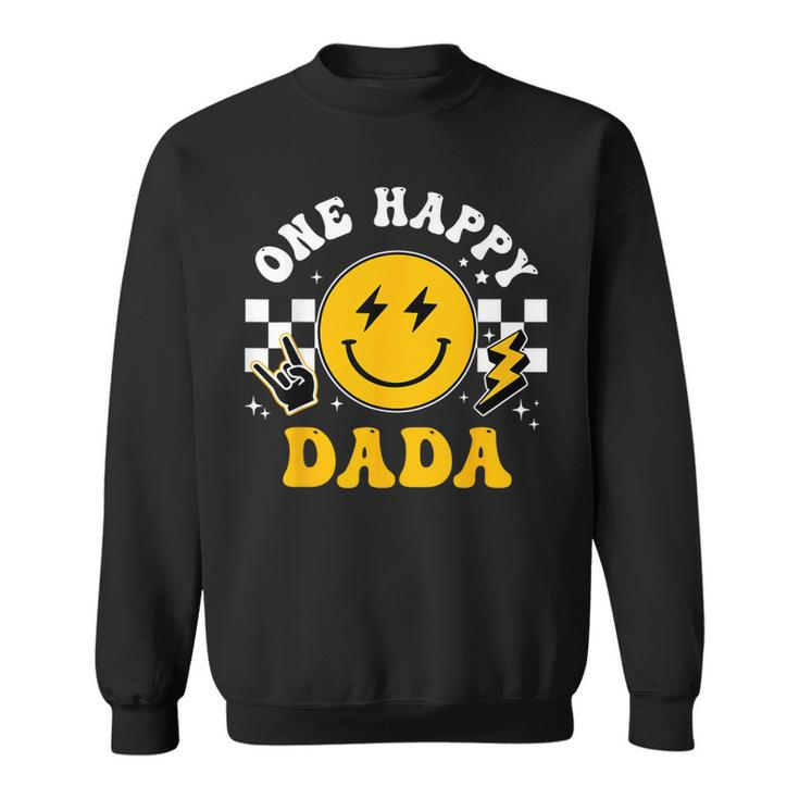 One Happy Dude Dada 1St Birthday Family Matching Sweatshirt