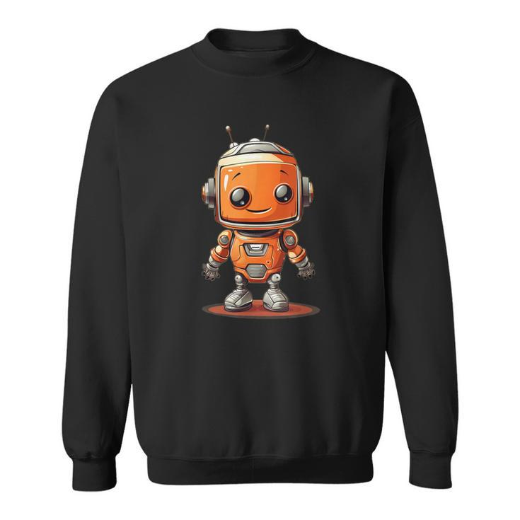 Orange Robot Boy Costume Sweatshirt