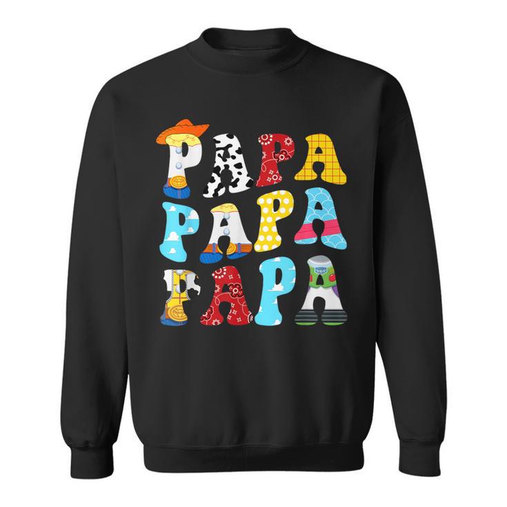 Story Papa Toy Boy Story Dad Fathers Day For Mens Sweatshirt