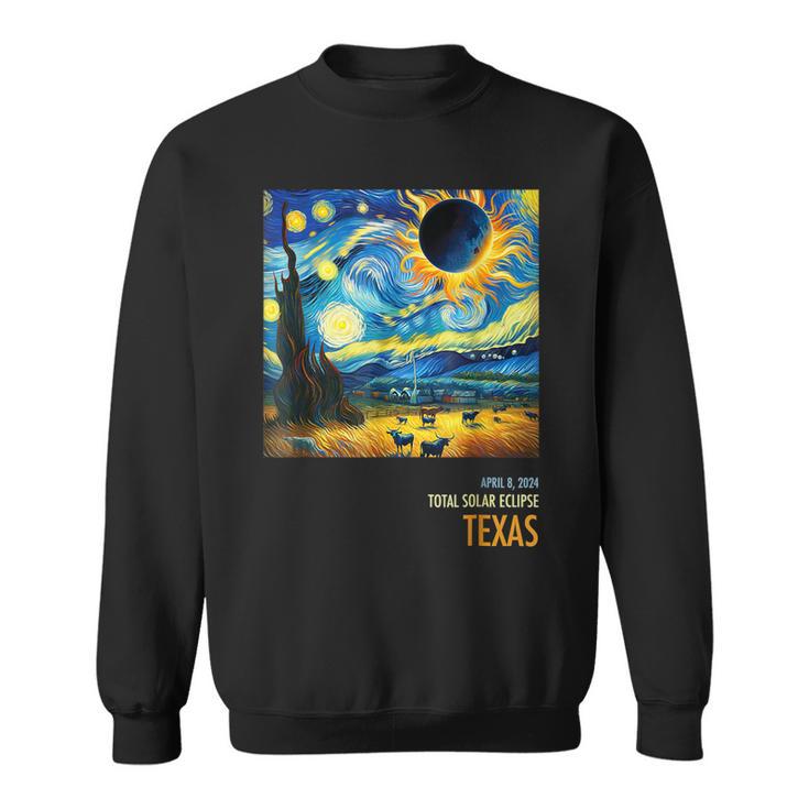 Total Solar Eclipse 2024 Texas Sweatshirt