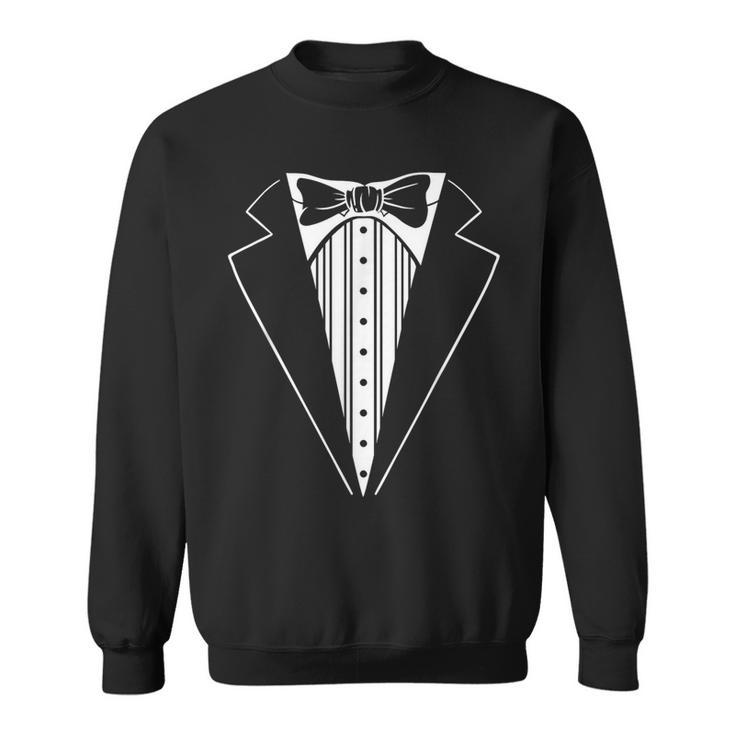 Tux For Wedding Prom Batchelor Tuxedo Costume Sweatshirt