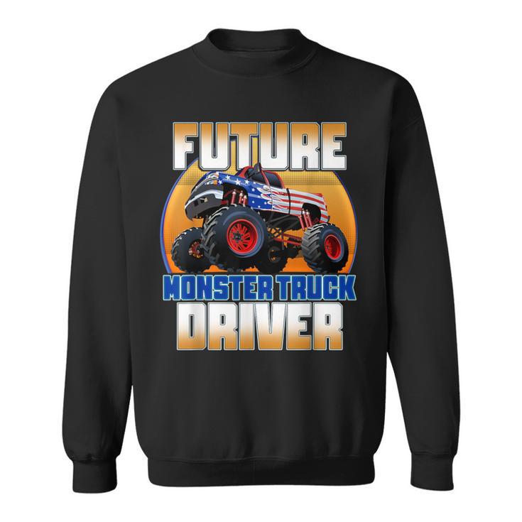 Future Monster Truck Driver Boy's Monster Truck Sweatshirt