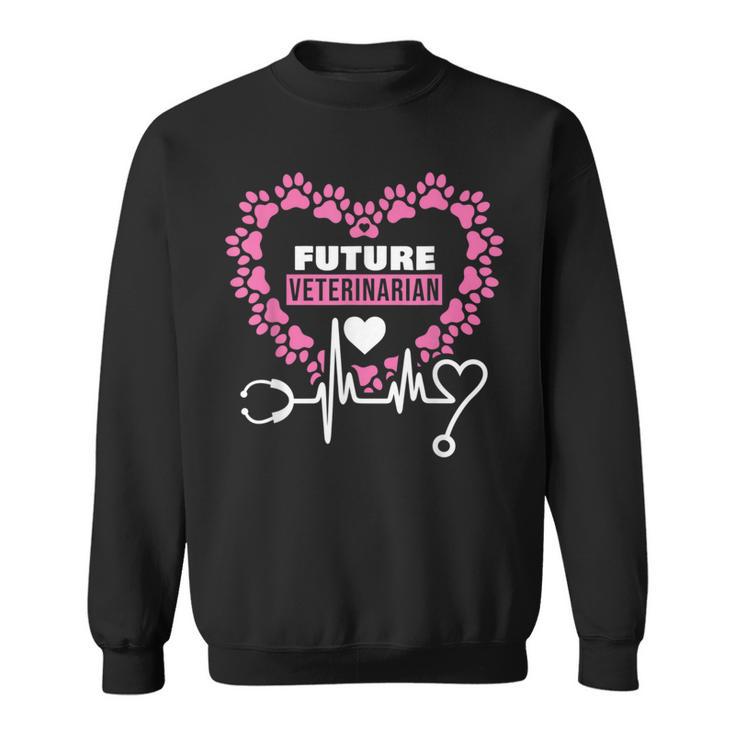 Future Veterinarian Doctor Animals Lover Veterinarians Cute Sweatshirt