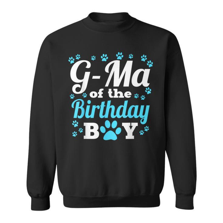 G-Ma Of The Birthday Boy Dog Paw Bday Party Celebration Sweatshirt