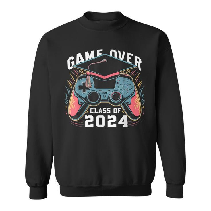 Game Over Class Of 2024 Gaming Graduation Gamer Senior Sweatshirt